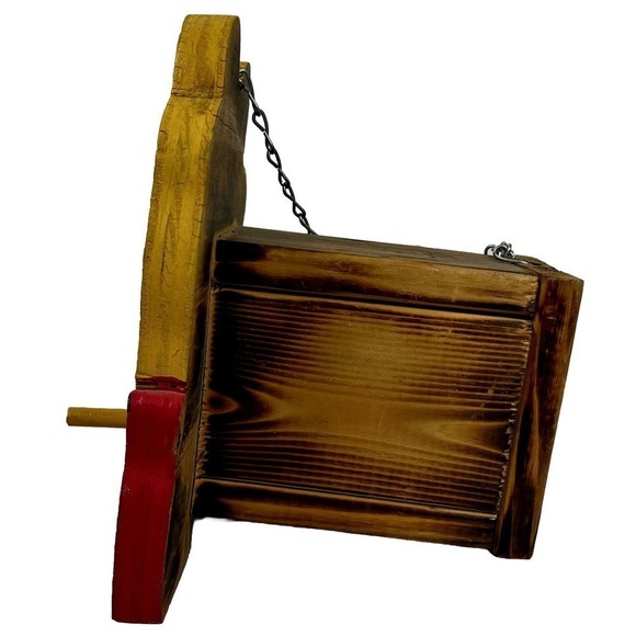 WINNIE the POOH Handmade Wooden Bird House Decoration Nesting Box or Decoration - Picture 2 of 10